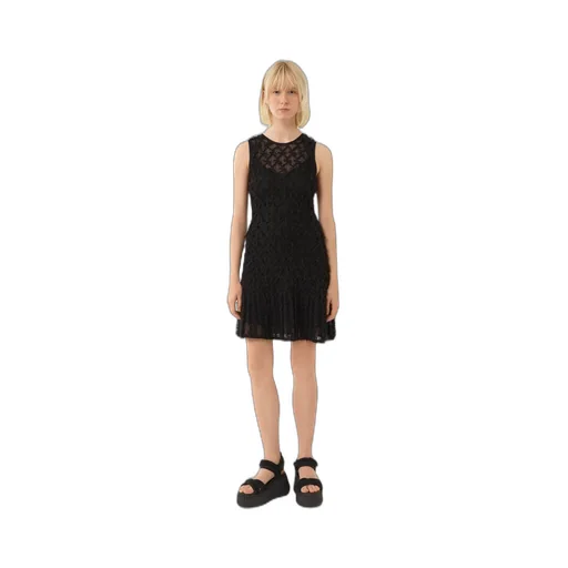 Lace Detailed Flared Mini Dress