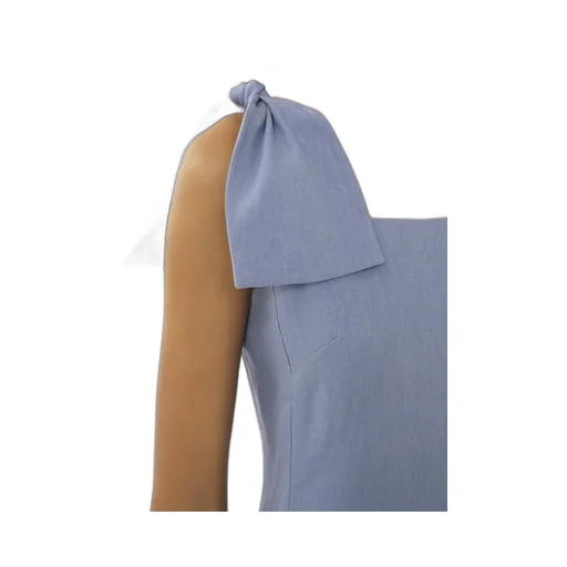 Bow-Detailed Sleeveless Dress
