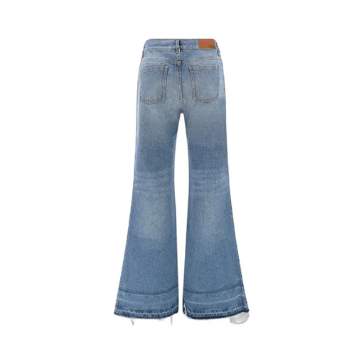 Frayed Edge Flared Jeans