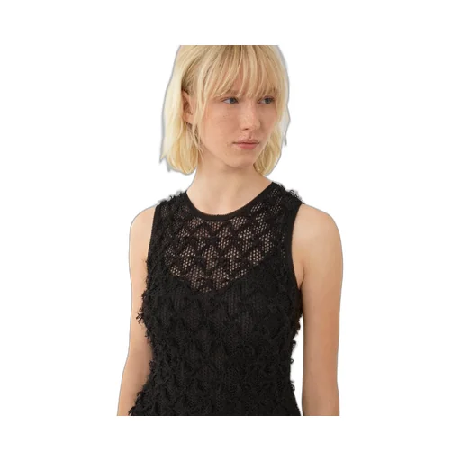 Lace Detailed Flared Mini Dress