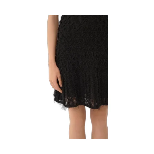 Lace Detailed Flared Mini Dress