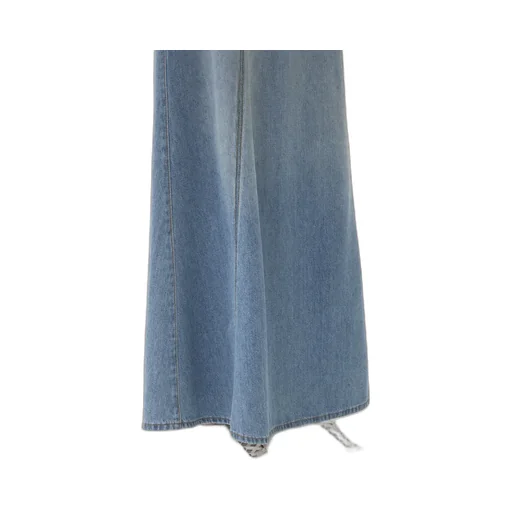 Long Flare Denim Dress