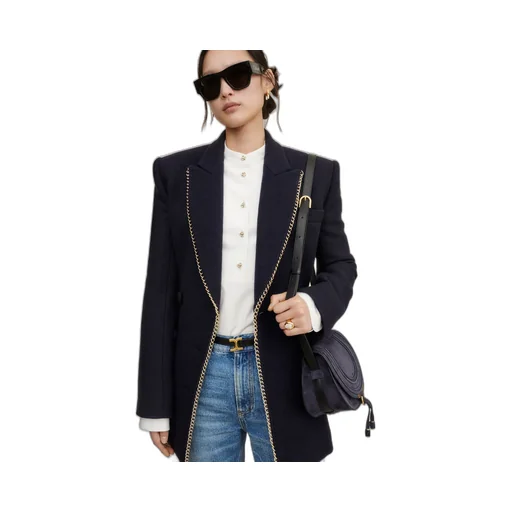 Chain-Embellished Jacket