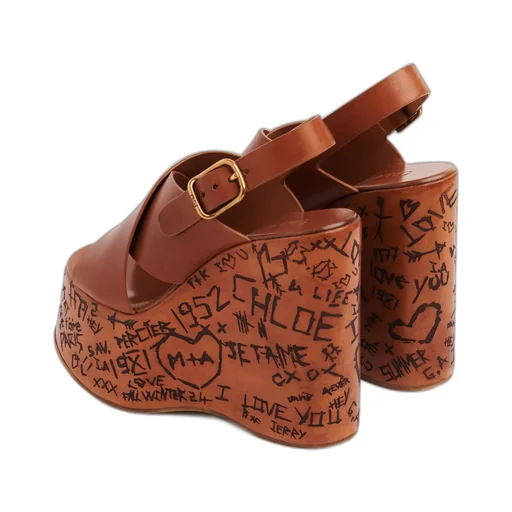 Cross-Over Wedged Sandals