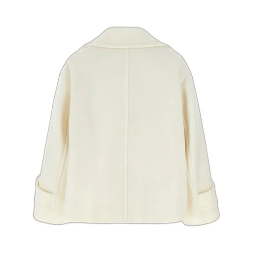 Double-Breasted Long-Sleeved Coat