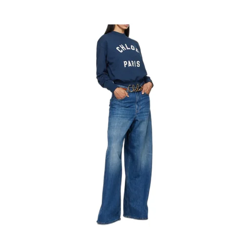 Wide-Leg Palazzo Jeans