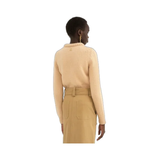 Crewneck Cropped Knitted Sweater