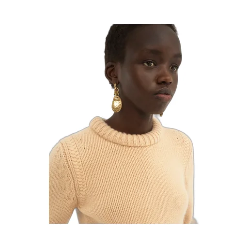 Crewneck Cropped Knitted Sweater