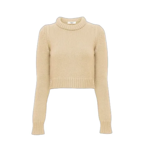 Crewneck Cropped Knitted Sweater