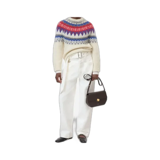 Fairisle-Pattern Crew-Neck Sweater