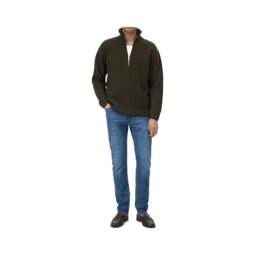 Zippered Long-Sleeve Sweater