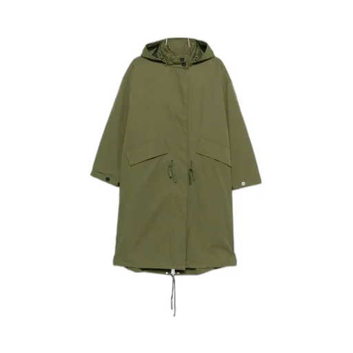 Hooded Drawstring Coat