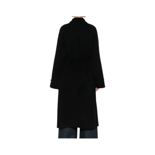 Single-Breasted Long-Sleeve Coat