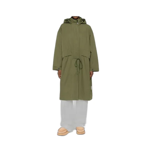 Hooded Drawstring Coat