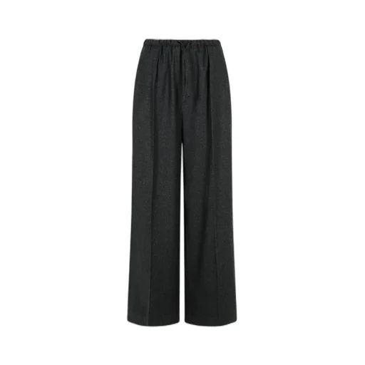 Drawstring Wool-Blend Pants