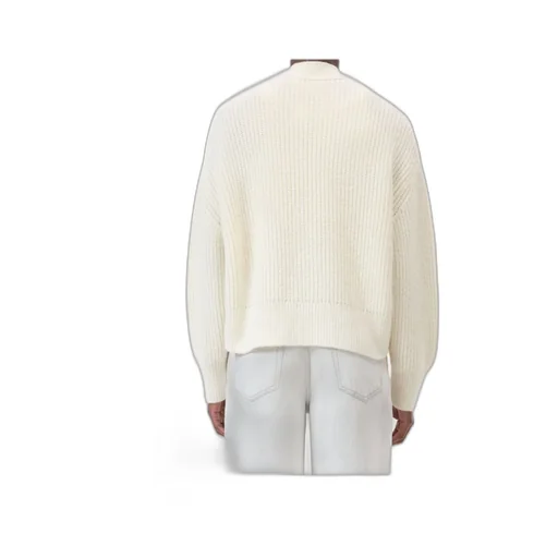 Ribbed Button-Front Cardigan