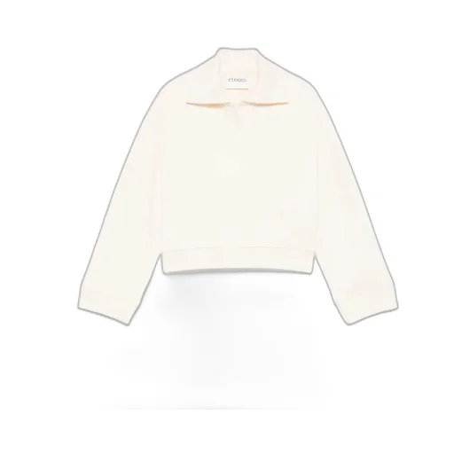 Polo-Collar Sweatshirt