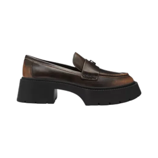 Leah Logo-Plaque Loafers