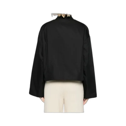 Ribbed Zip-Up Baseball Jacket