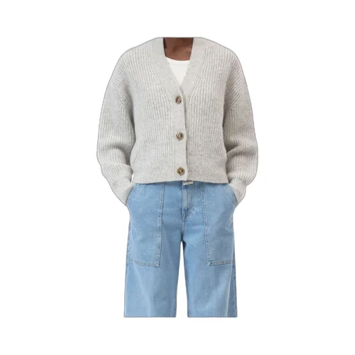 V-Neck Ribbed Cardigan