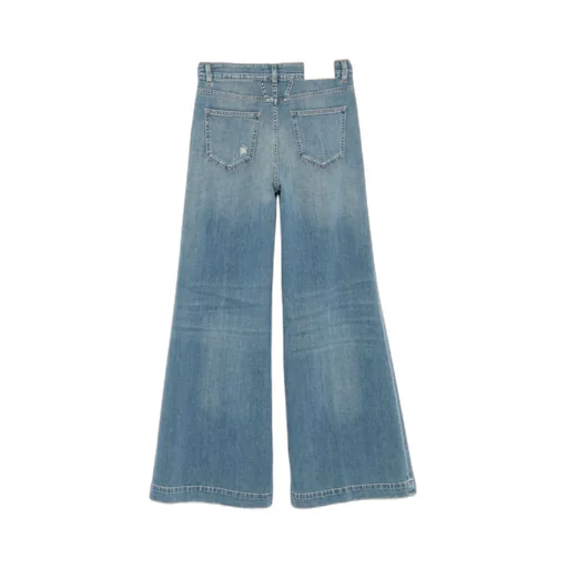 Five-Pocket Design Flared Jeans