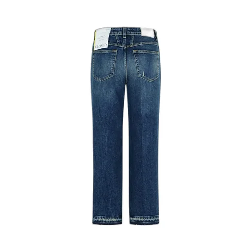 Distressed Straight-Leg Jeans