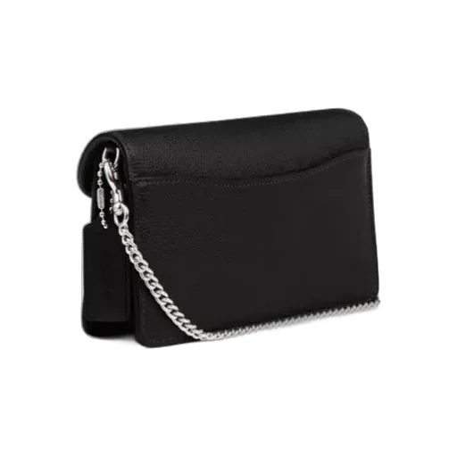 Tabby Logo Plaque Chained Clutch Bag