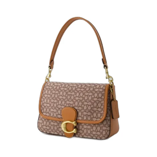 Tabby Monogram-Jacquard Canvas Shoulder Bag