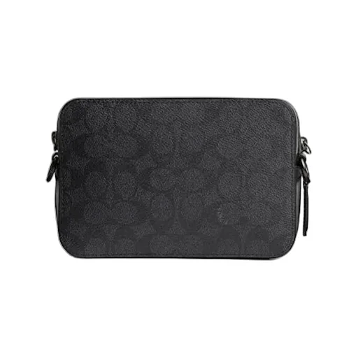 Zipped Leather Messenger Bag