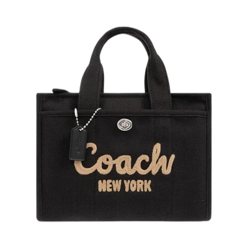 Logo Embroidered Top Handle Bag