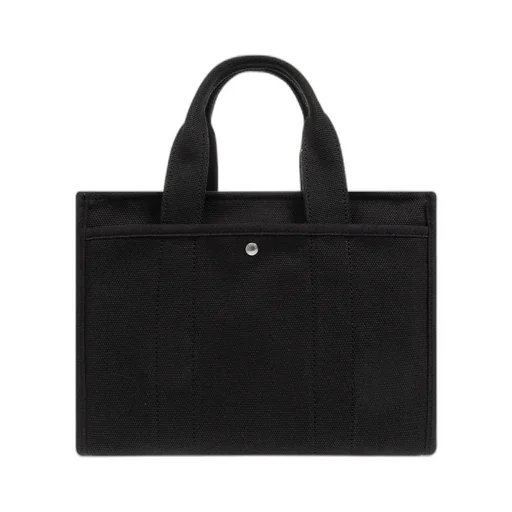 Logo Embroidered Top Handle Bag
