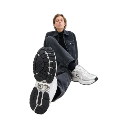 C301 Low-Top Panelled Trainers