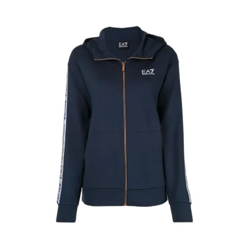 Logo Ribbon Zipper With Hat Casual Jacket