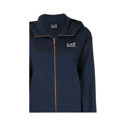 Logo Ribbon Zipper With Hat Casual Jacket