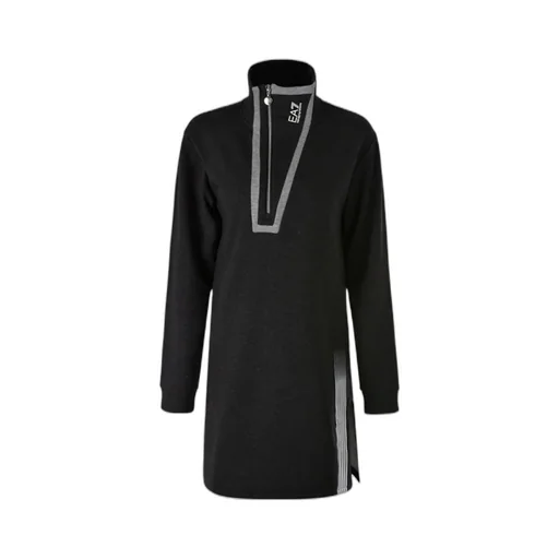 Long-Sleeved Dress With Slit