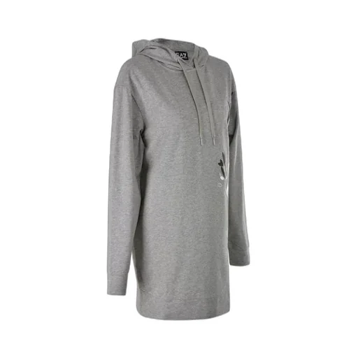 Floral Pattern Hooded Long Sweater