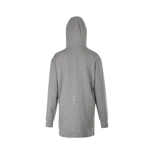 Floral Pattern Hooded Long Sweater