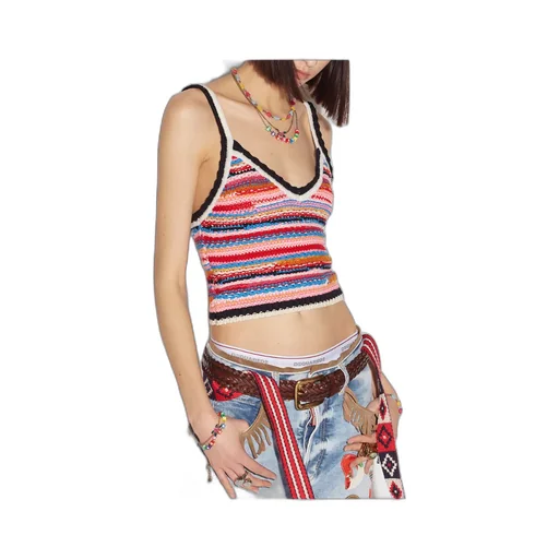 Striped Knitted Tank Top