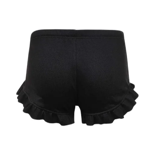 Bow Detailed Ribbed Knit Shorts