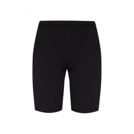 Ribbed-Knit Cycling Shorts