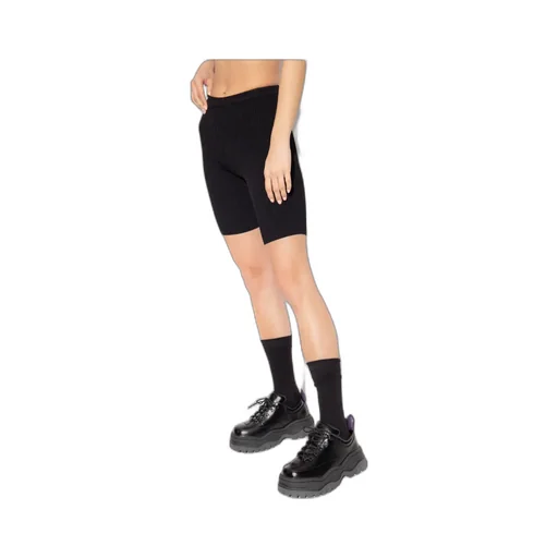 Ribbed-Knit Cycling Shorts