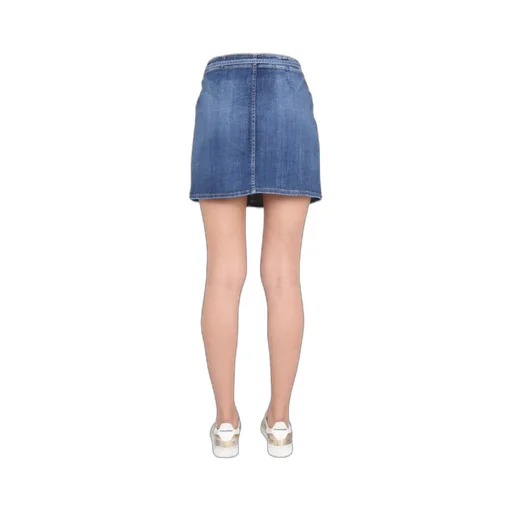 Pocket-Detailed Denim Skirt