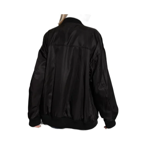 Logo Embroidered Zipped Bomber Jacket