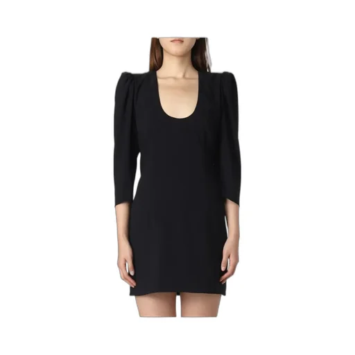 Puff-Sleeved Mini Dress