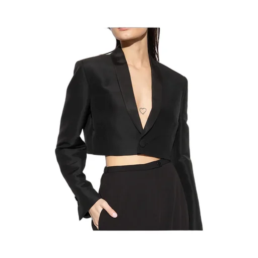 V-Neck Short Blazer