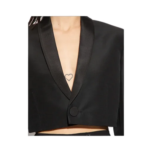 V-Neck Short Blazer