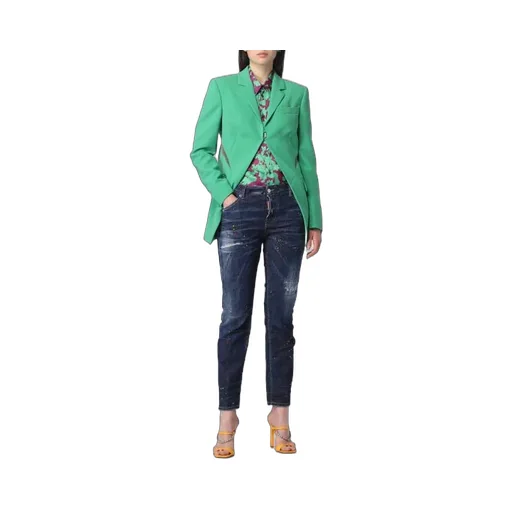 Cut-Out Detailed Long Sleeved Blazer