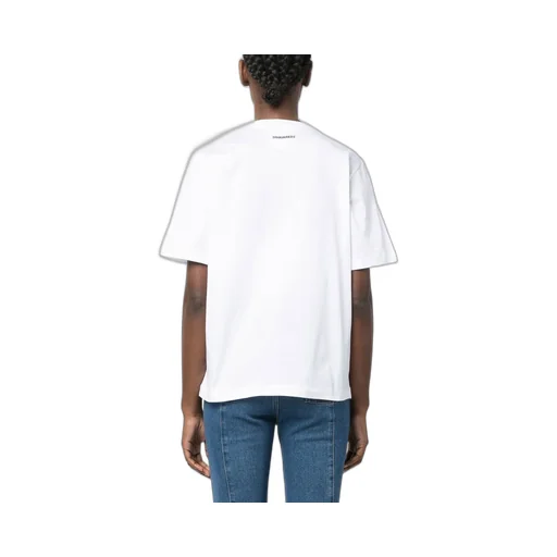Heart Embellished Crewneck T-Shirt