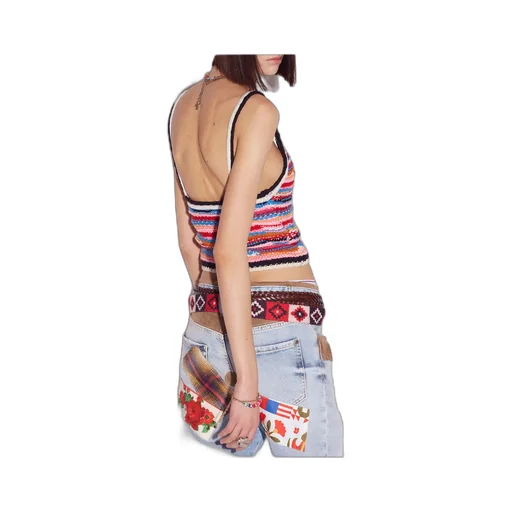 Striped Knitted Tank Top