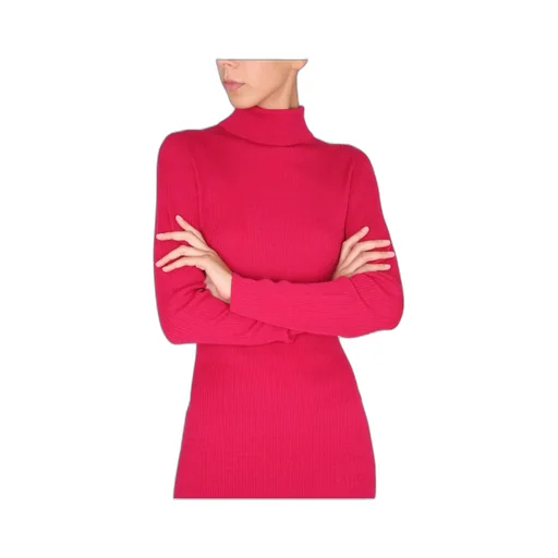 Turtleneck Knit Mini Dress